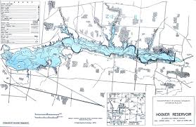 Hoover Reservoir Fishing Map Central Ohio Fishing