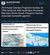 .yer alan kanal i̇stanbul projesi'nin çed başvurusu onaylandıktan sonra proje süreci başladı. Kanal Istanbul Projesi Icin Abd Tarafindan Hazirlanan Harita Iddiasi Malumatfurus