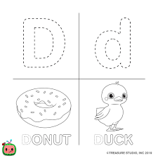 Mickey mouse and friends coloring pages. Cocomelon On Twitter Let S Learn Abcs With Cocomelon Today S Letter Is D Enjoy Our New Coloring Page While Watching Our Video Learn The Abcs D Is For Duck Https T Co Xohsymjyuu To Download