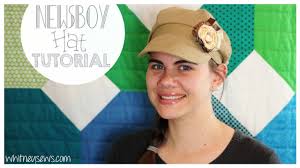 Newsboy cap tutorial with pattern. Updated Newsboy Hat How To Free Pattern Whitney Sews Youtube