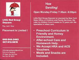 The employer determines the amount of money that will go into the plan and the a health reimbursement arrangement (hra) is a benefit used to pay employees back in. Little Red Group Daycare Home Facebook