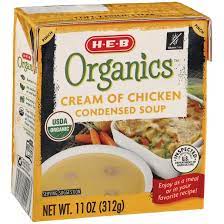 How to make gluten free homemade cream of chicken soup. H E B Organics Cream Of Chicken Condensed Soup Shop Soups Chili At H E B