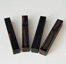 Ebenholz sägefurnier im edelholz shop kaufen. Exotische Holzkanteln Fur Schreibgerate Pen Blanks Ebenholz Holzkantel 130mm X 18mm X 18mm