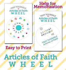 Articles Of Faith Wheel The Gospel Home