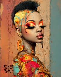 I AM LOVED #TheMastersGlasses #AfrocentricArt #AIArt by #KandakeHolt