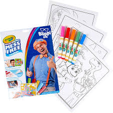 Free printable coloring pages and connect the dot pages for kids. Buy Crayola Color Wonder Blippi Mess Free Coloring Pages Markers Gift For Kids Age 3 4 5 6 Online In Turkey B08lp1m9n7