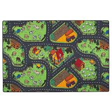 100 x 200 cm besonderheit: Kinder Spiel Teppich Bauernhof Mehrfarbig 100 X 200 Snapstyle Mytoys