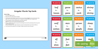 So, plural nouns are nouns that are more than one. Teaching English Grammar Through Games Ks1 Twinkl