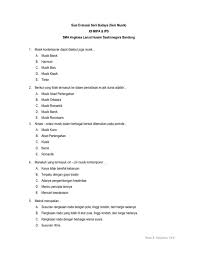 Evaluasi Musik Kontemporer Worksheet