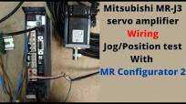 Mitsubishi MR-J3 servo amplifier, wiring, jog/position test with MR  Configurator 2. Part 1 English