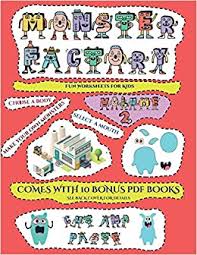 This blog was created to support young parents and teachers to make. Fun Worksheets For Kids Cut And Paste Monster Factory Volume 2 This Book Comes With A Collection Of Downloadable Pdf Books That Will Help Your Designed To Improve Hand Eye Coordination