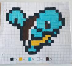 Tuto Pixel Pokemon Perle Hama Carapuce Pokemon Perle Perles Hama Pokemon