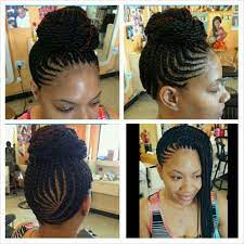 Fill In Cornrows With Sengalese Twists Bamba S African Hair Braid Shop Hair Styles Natural Hair Styles For Black Women Braided Hairstyles