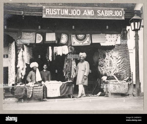 Vintage early 20th century travel photograph: c.1910 India - shop in the Mall, Simla, Shimla Stock Photo - Alamy
