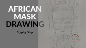 ,, fanatic, african, , silk painting, african mask drawing. How To Draw An African Mask Improve Drawing