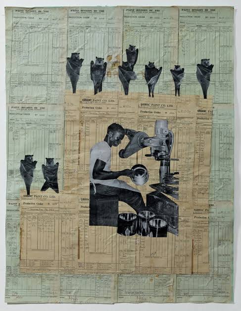 Work by Ibrahim Mahama