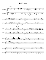 Maybe you would like to learn more about one of these? Sarias Song Sheet Music For Piano Trumpet In B Flat Mixed Trio Musescore Com