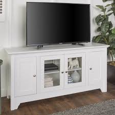 Find the perfect tv stand for your tv with any sizes. Walker Edison White Wood Tv Stand For Tvs Up To 58 Walmart Com Walmart Com