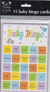 Der markt für spiele, speziell für kinder, ist sehr groß. 15 Pack Baby Shower Party Bingo Game Unisex Neutral Girl Boy Fun 15 Players Card