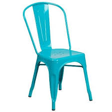 Flash Furniture Commercial Grade Crystal Teal Blue Metal Indoor Outdoor Stackable Chair Metal Dining Chairs Indoor Outdoor Chair Metal Chairs