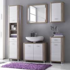 Waschbeckenunterschrank Pawitik Hochglanz Weiss Sonoma Bad Hochschrank Hochschrank Waschbeckenunterschrank