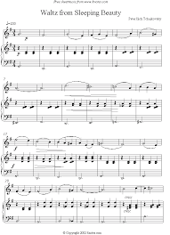 Beginner piano songs with letter notes nice free printable river. Waltz Sleeping Beauty Piano Sheet Music Best Music Sheet