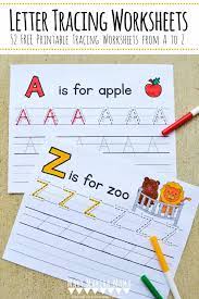 26 printable trace the alphabet worksheets. Letter Tracing Worksheets Free Handwriting Practice Mary Martha Mama