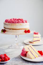 Raspberry Layer Cake With Cream Cheese Frosting Recipe Raspberry Cake Cake Savoury Cake