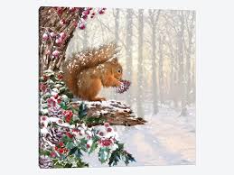 Check spelling or type a new query. Christmas Squirrel Ii Canvas Art Print By The Macneil Studio Icanvas