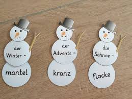 Grundschultante Winterwerkstatt Zusammengesetzte Nomen In 2020 Zusammengesetzte Nomen Grundschule Wortarten