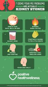 7 Signs Your Pee Problems Are Actually Kidney Stones Positive Health Wellness Infographic Kidney Disease Kidney Disease Symptoms Kidney Stones Symptoms