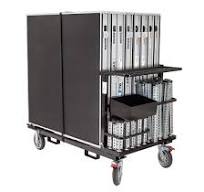 Biljax AS2100 8'x16' Portable Stage & Storage Cart Package (4'x4' Decks)