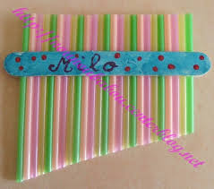 Modele De Flute Bien Pour La Fete Des Ecoles Peut Etre Juste Un Peu Plus Coupe Nombre De Paille Avec Images Flute De Pan Instrument Musique Enfant Activite Manuelle Vent