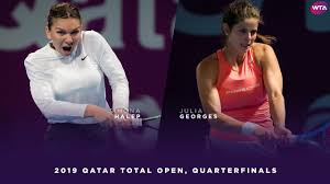 Check out the newly released wta rankings today? Simona Halep Vs Julia Goerges 2019 Qatar Total Open Quarterfinals Wta Highlights Youtube