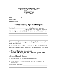 But making a plan will save time and expense for your loved ones. 49 Free Parenting Plan Custody Agreement Templates á… Templatelab