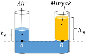 Jika tinggi air kanan diukur dari batas bawah cairan merah adalah 4 cm. Fluida Statis Tekanan Hidrostatis Hukum Pascal Archimedes Rumus Dan Contoh Soal Gammafis Blog