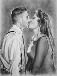 Fun Anniversary Gift For Boyfriend Girlfriend Man Woman Etsy So glad i got to take their couple pictures ❤️. fun anniversary gift for boyfriend girlfriend man woman husband wife first paper anniversary romantic custom drawing sketch art
