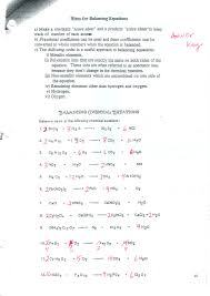 Balancing Equations Worksheet Chemical Equation Balancing Equations Equations