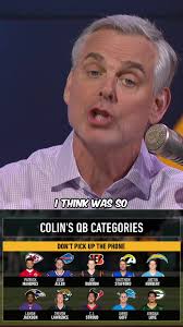 Colin’s QB categories