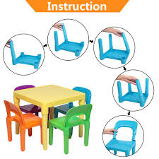 Learn how to build a diy kids table with storage. 2020 New Style Kids Table And 4 Chairs Play Set Toddler Child Toy Activity Furniture In Outdoor From Dhtopmall 40 17 Dhgate Com