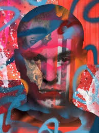 Original Abstract Pop Culture/Celebrity Ink Art