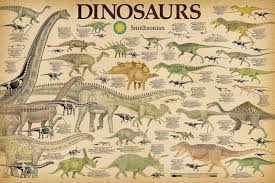 Studio B Smithsonian Dinosaurs Info Chart Poster 36 X 24in