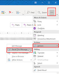 How do i delete an email sent in outlook? Recalling Sent Messages