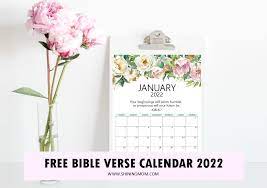 Free Bible Verse Calendar 2022 To Inspire You!