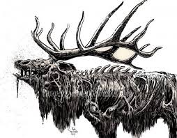 Zombie Zoo Addition Undead Elk Zombie Art Art Zombie