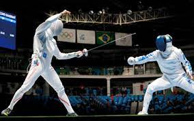 Three types of weapons are used in olympic fencing: Joc ç«¶æŠ€ç´¹ä»‹ ãƒ•ã‚§ãƒ³ã‚·ãƒ³ã‚°