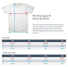 Sizing Chart Limited Run Games