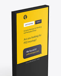 We have an unbelievable collection of free customizable. Led Display Stand Mockup In Indoor Advertising Mockups On Yellow Images Object Mockups