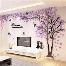 Choose your favorite creative 3d sticker, art deco posters and bedroom stickers from thousands of available designs. Amazing Acrylic Orange Tree Branches And Birds Design 3d Wall Stickers Beddinginn Com Wall Stickers Living Room Wall Stickers Room Tree Wall Stickers
