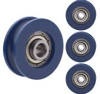 U Groove Pulley 4Pcs U-Groove Roller Guide Wheel Nylon Guide Roller Wheel  for Doors Windows Cabinets Drawers 5x25.5x8.5mm Blue : Amazon.ca:  Industrial ...